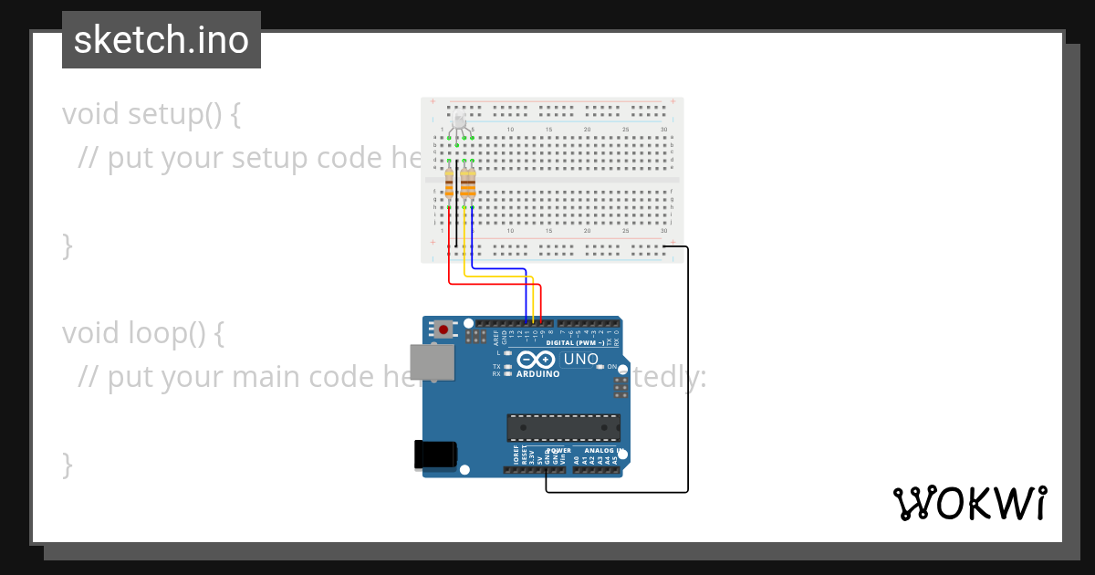RGB LED - Wokwi ESP32, STM32, Arduino Simulator