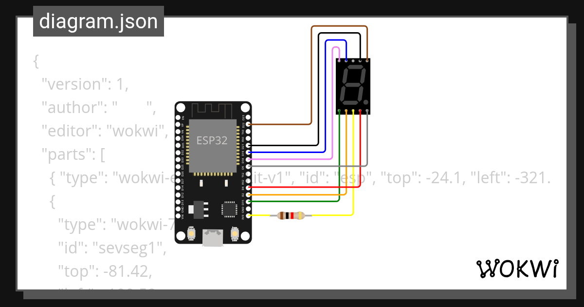 11. 7 Segment - Wokwi ESP32, STM32, Arduino Simulator