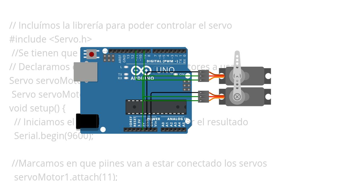 Tutorial programar servo simulation