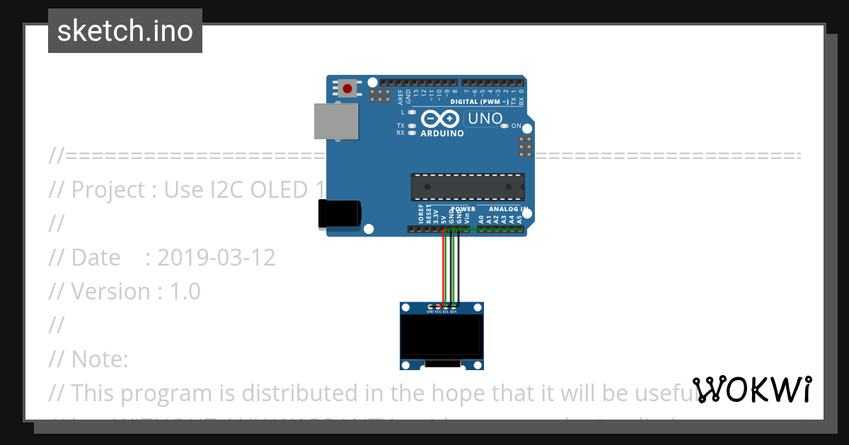 OLED - Wokwi ESP32, STM32, Arduino Simulator