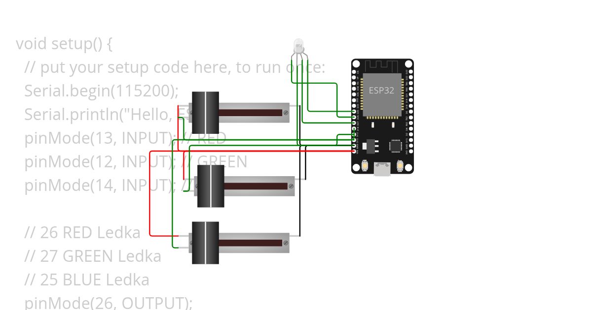 slider + rgb ledec simulation
