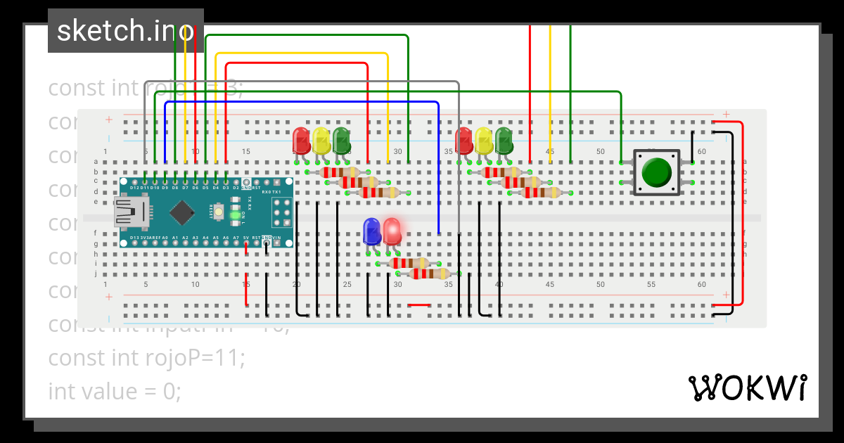 Semaforo Doble Copy Wokwi Esp Stm Arduino Simulator