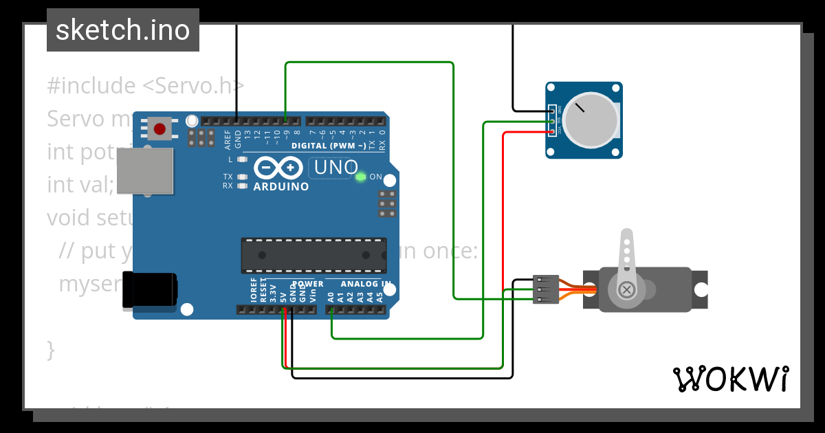 Control Servo Motor With Potentiometer Wokwi Esp Stm Arduino Nbkomputer