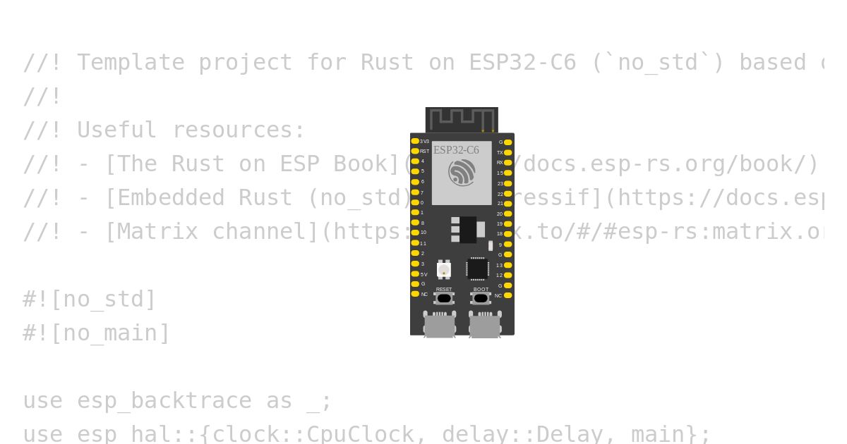 [esp32c6 | rust | no-std ] template simulation