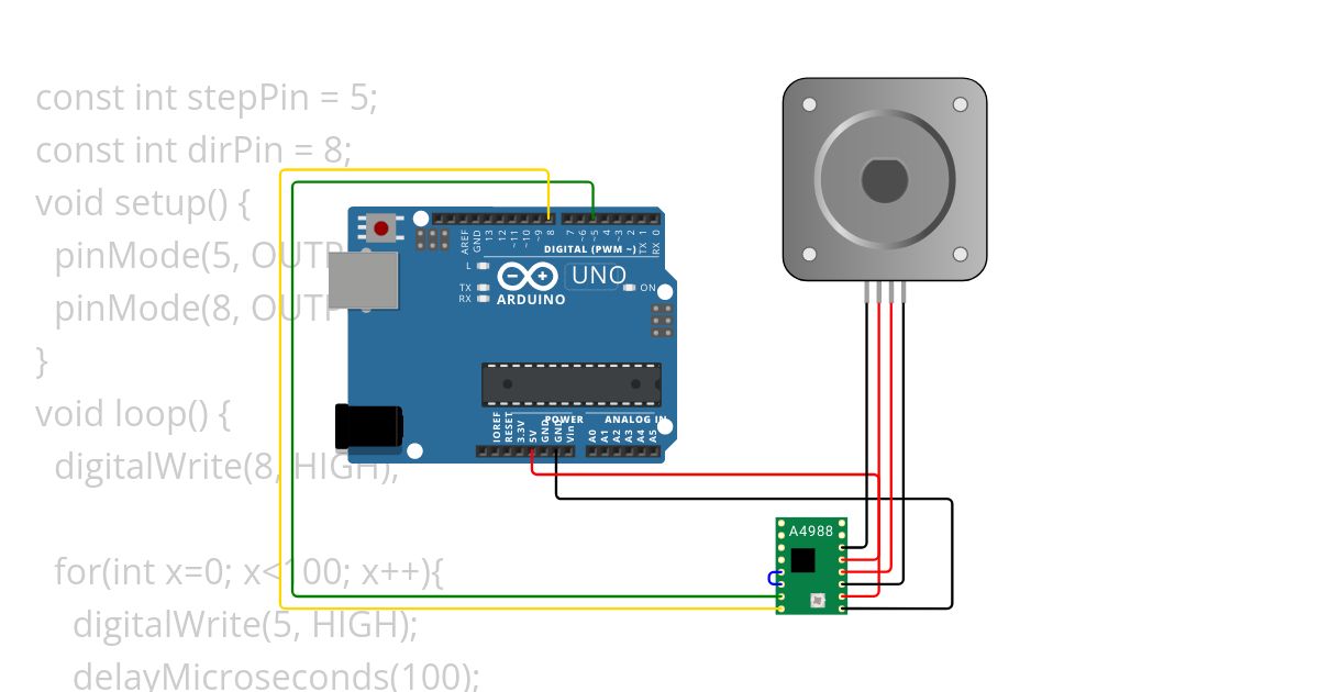 Motor Stepper simulation