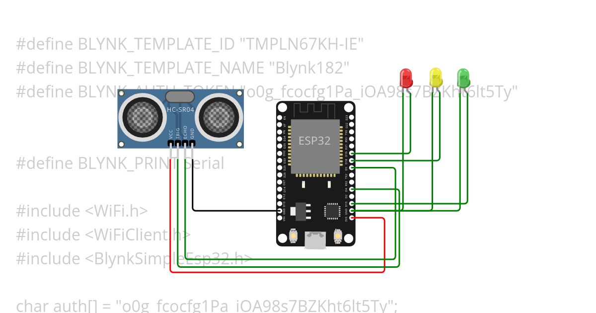 Flood Alarm Blynk.ino simulation