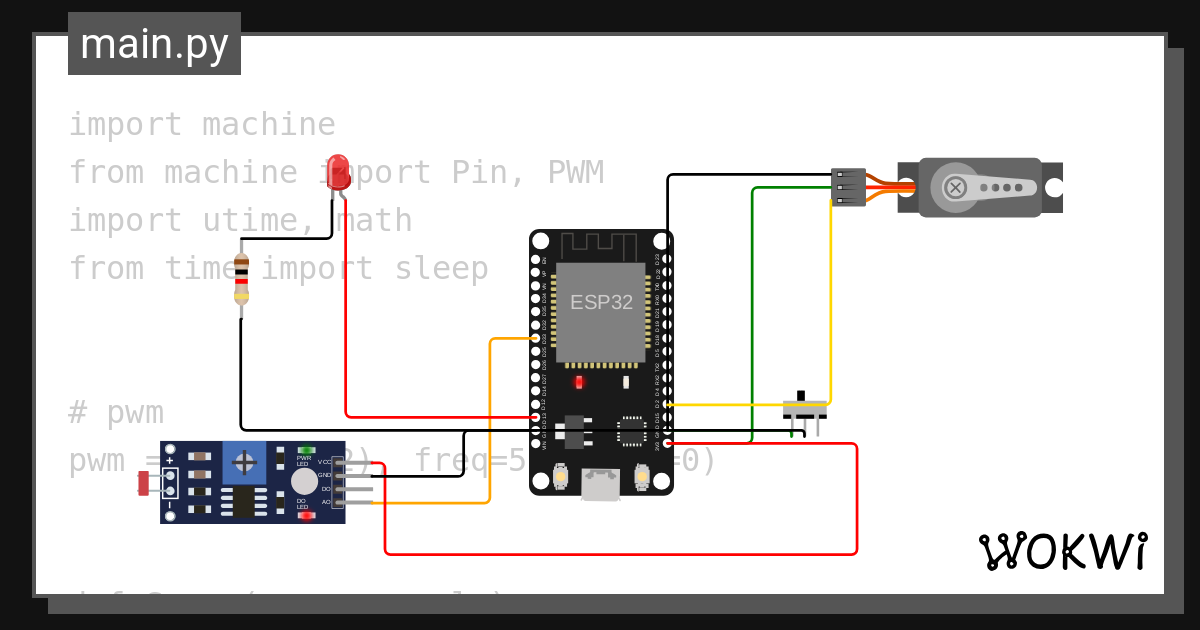 ESP32 with MicroPython Servo Motor example - Wokwi ESP32, STM32 ...