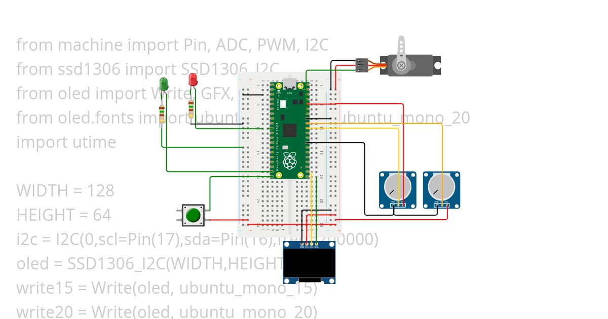 Test Button PWM LED simulation