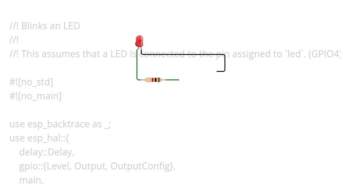 [esp32c6 | rust | no-std ] blinky simulation
