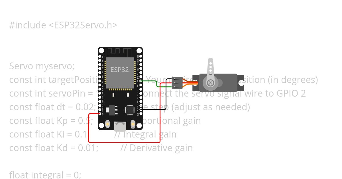 SERVO PID CONTROL simulation