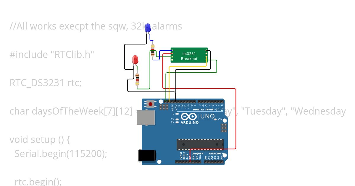 ds3231 custom chip simulation