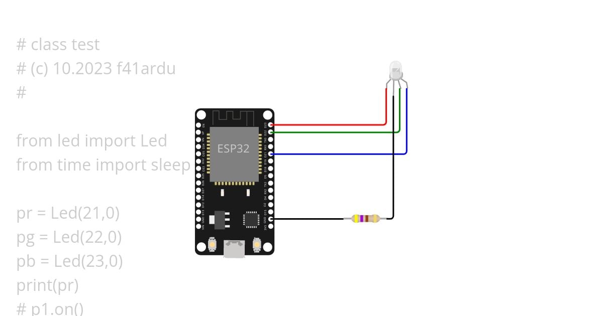 ESP32uPythonClass simulation