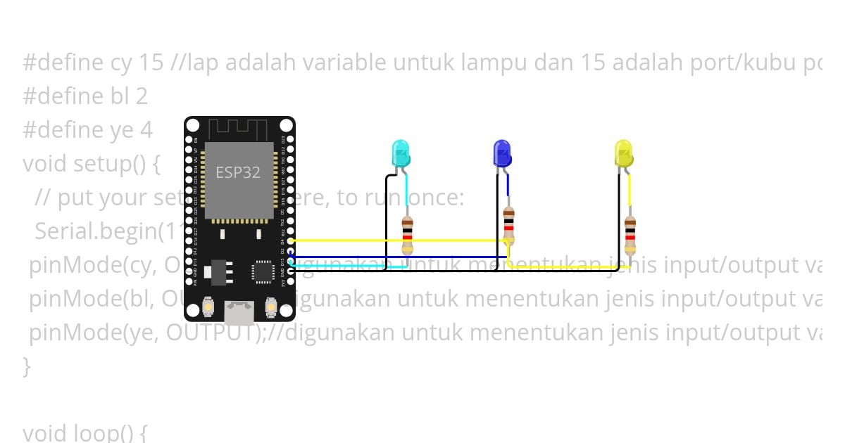 ajep" 3 lampu simulation