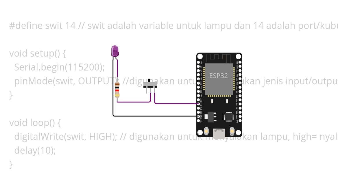 1 lampu simulation