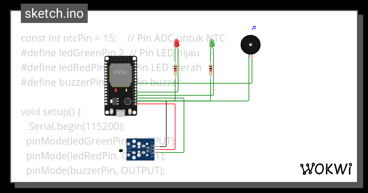 Projek Keypad Buzzer Wokwi Esp32 Stm32 Arduino Simula 