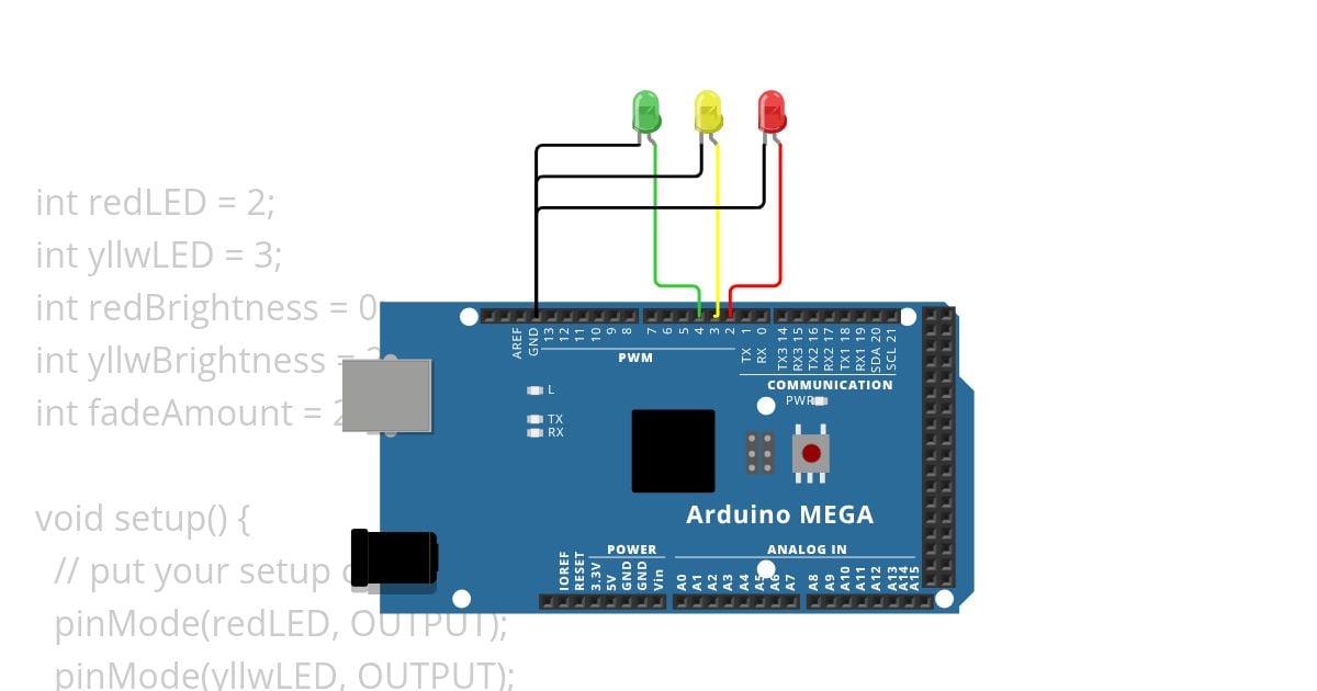 LED PWM simulation