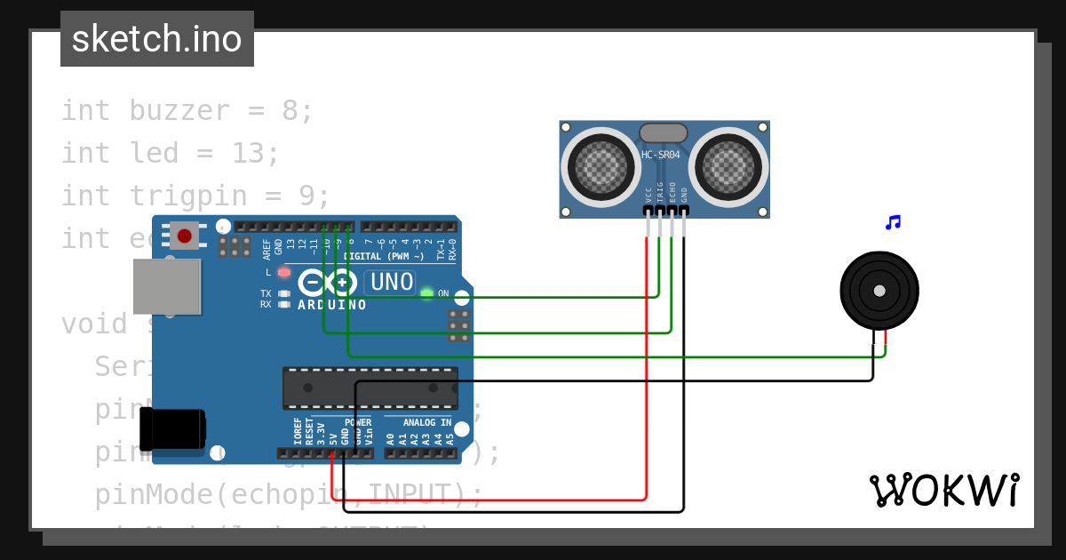 Sensor Parkir Mobil Wokwi Esp Stm Arduino Simulator