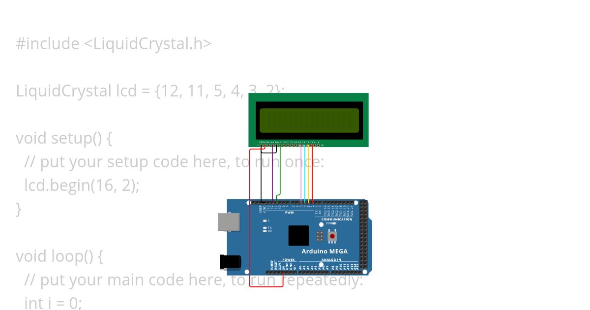 lcd & serial monitor simulation