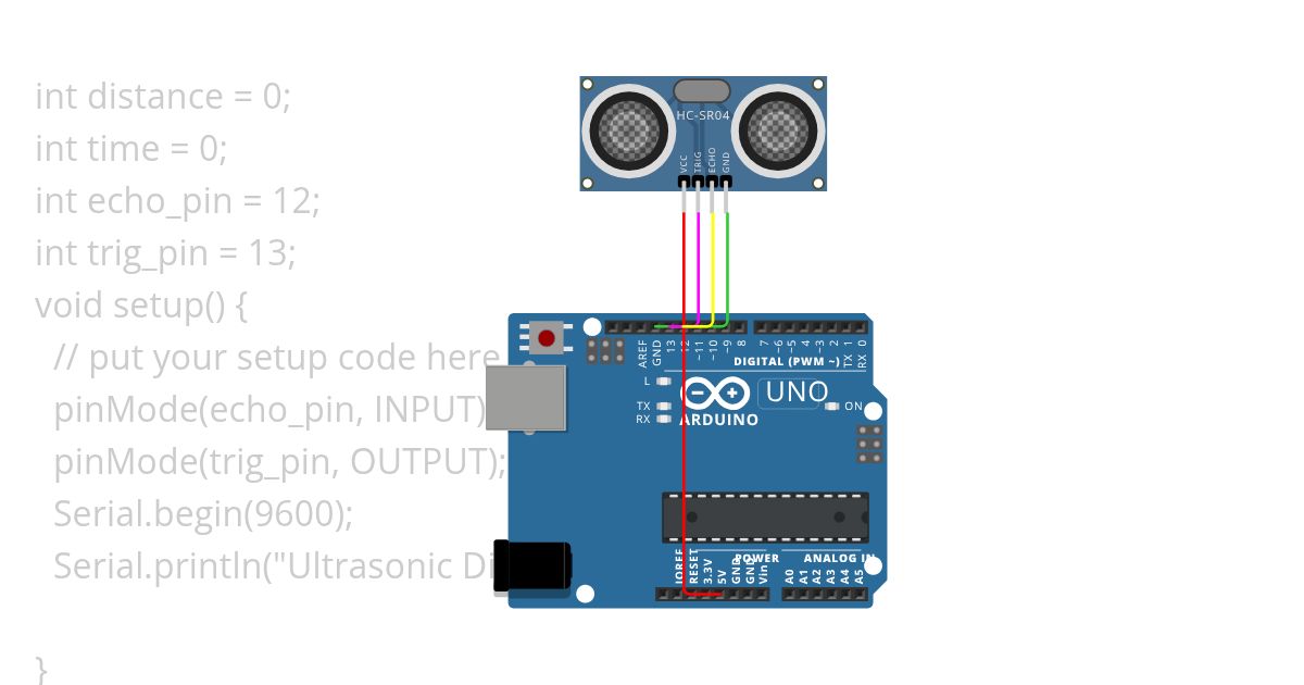 Ultrasonic Sensor  simulation