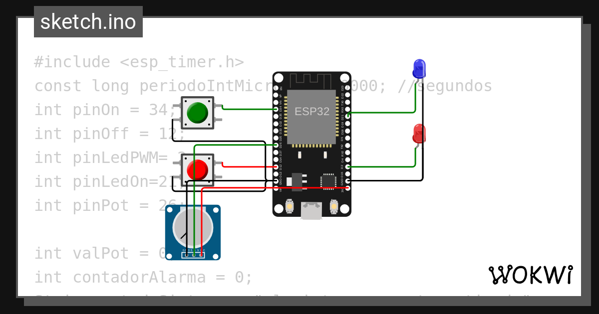 Quizesp32 wokwi esp32 stm32 arduino simulator