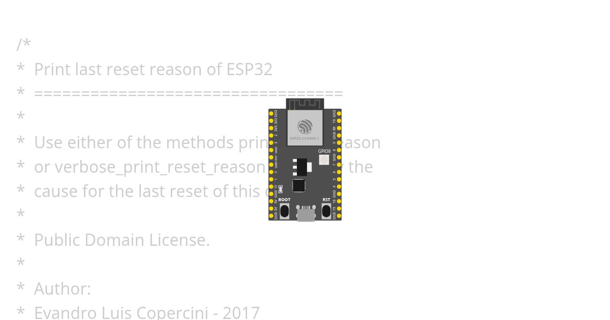 Reset Reason for C3 simulation
