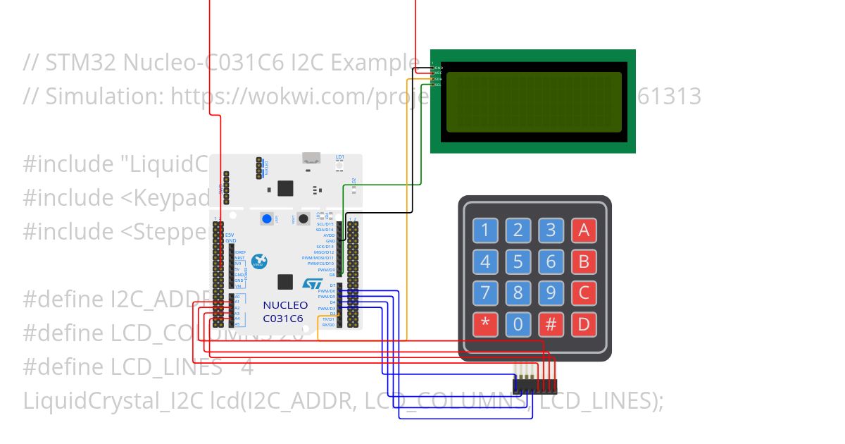ST Nucleo - LCD I2C Copy (4) simulation