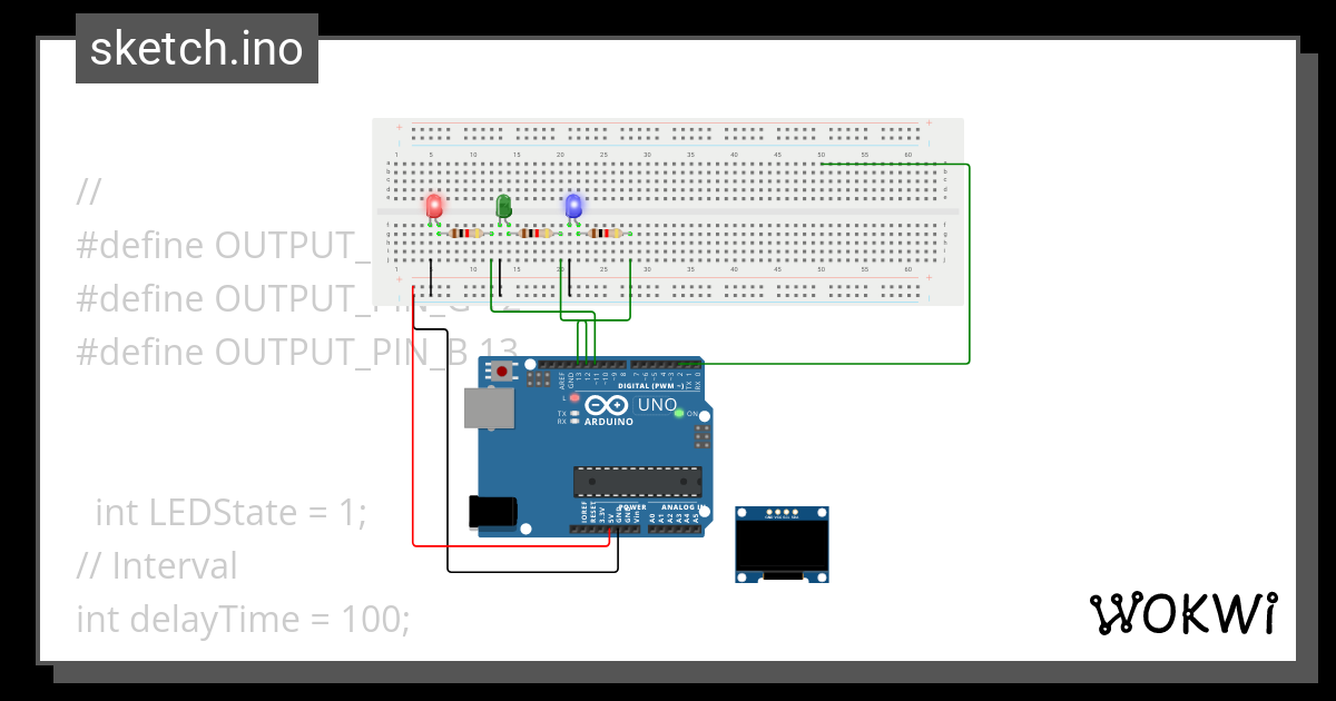 Learning-Blink according to input - Wokwi ESP32, STM32, Arduino Simulator