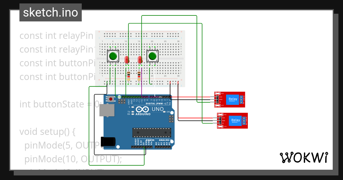 relay 2 - Wokwi ESP32, STM32, Arduino Simulator