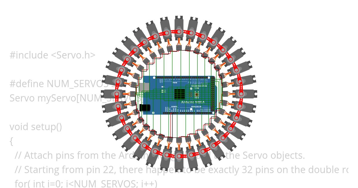 ServoOverdone.ino simulation