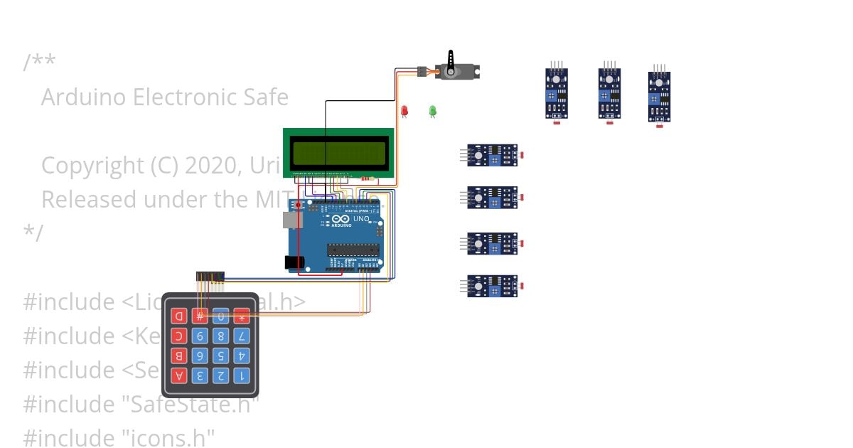 electronic-safe-sensorcombine.ino simulation