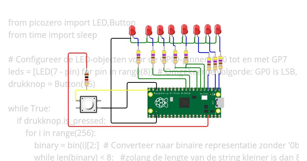 BINAIRE_TELLER_picozero simulation