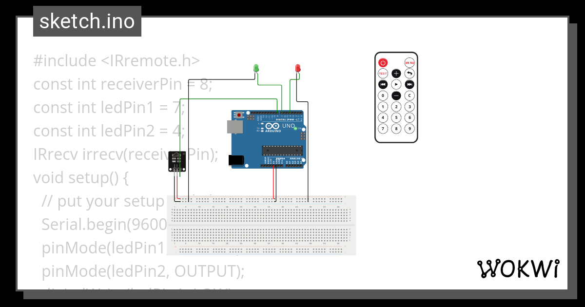 Remote Control Wokwi Esp32 Stm32 Arduino Simulator 