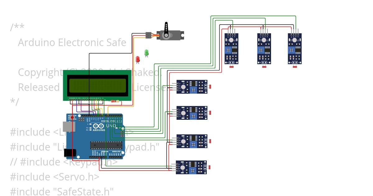 electronic-safe-sensorcombine.ino analog simulation