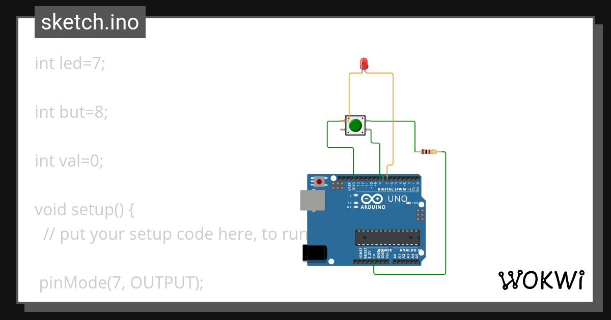 3 Hafta Buton - Wokwi ESP32, STM32, Arduino Simulator