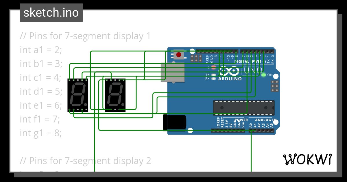 Two 7 Segment Displays Wokwi Esp32 Stm32 Arduino Simulator Nbkomputer 3703