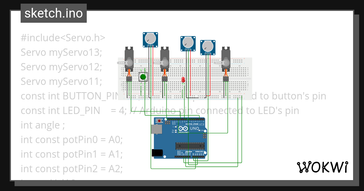 SERVO - Wokwi ESP32, STM32, Arduino Simulator