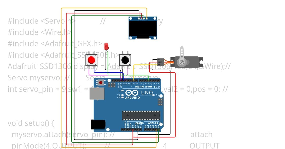 2sw_LED_board-ssd1306_servo simulation