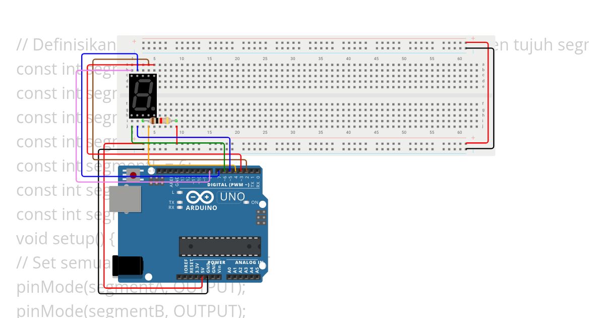 7 Segment Display simulation