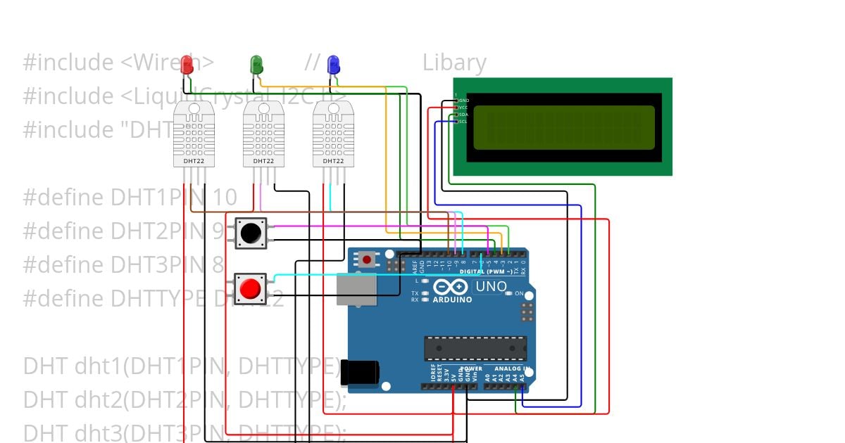 Q1_3Temp sensor with LCD simulation