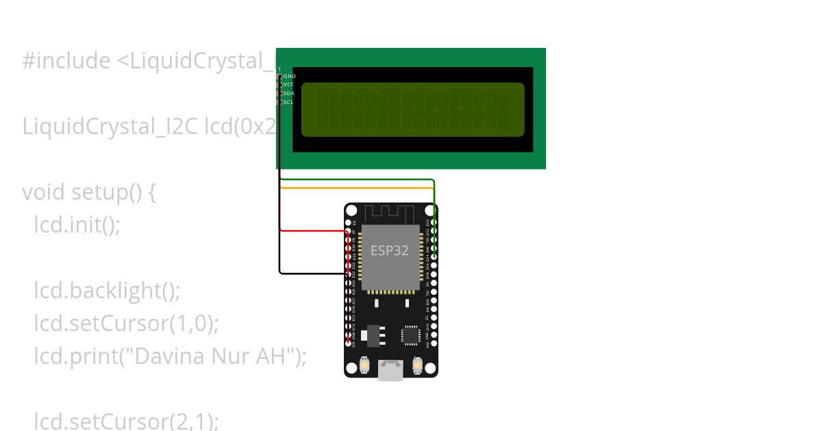 Print message to the LCD (2 line) simulation