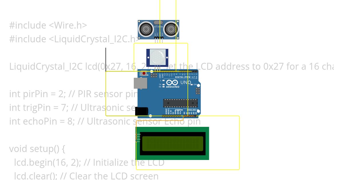 Trigerred Sensor simulation