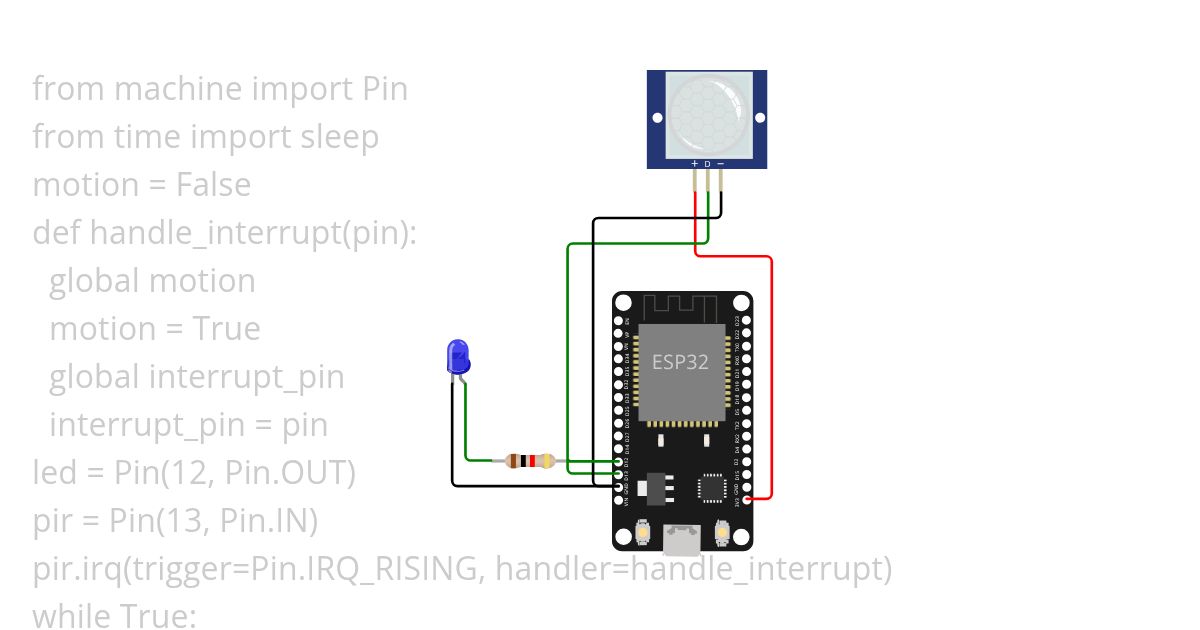 PIR Sensor simulation