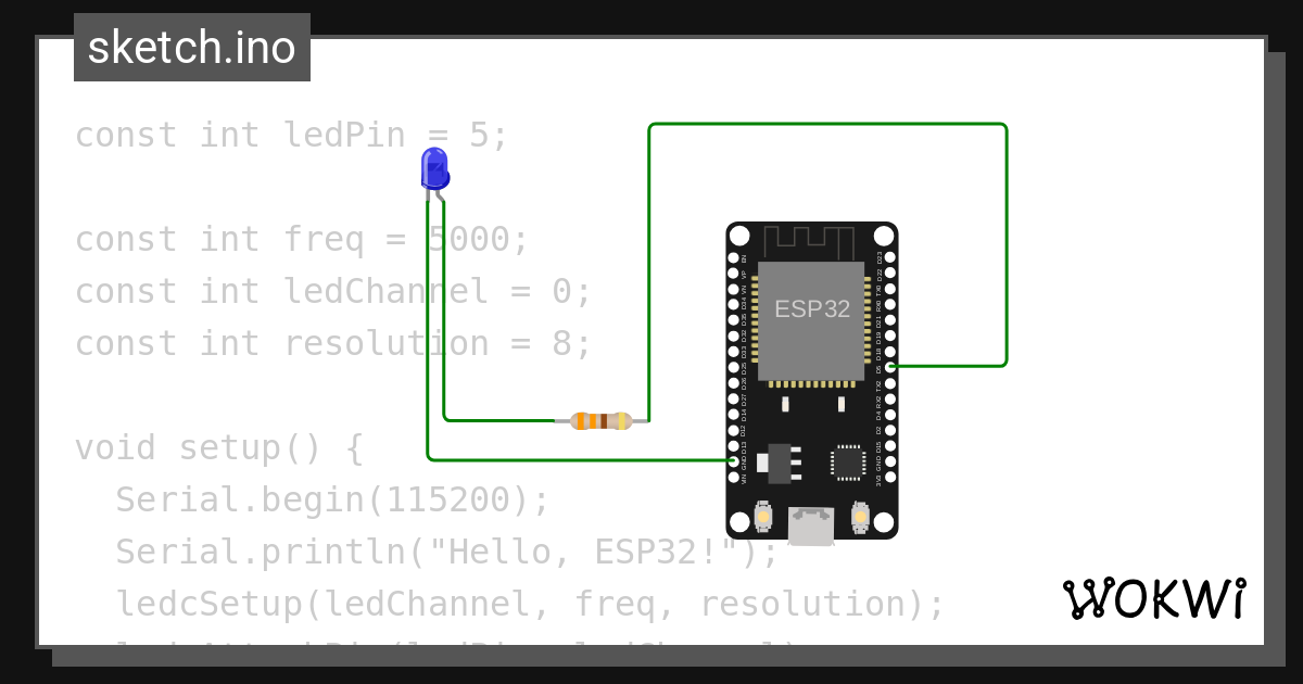 Esp32 Ledcsetup