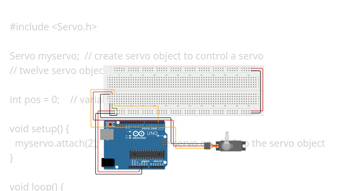 Servo Sweep simulation