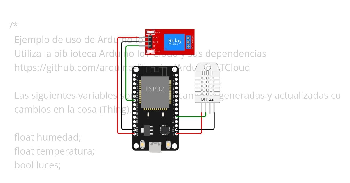 Arduino IoT Cloud simulation