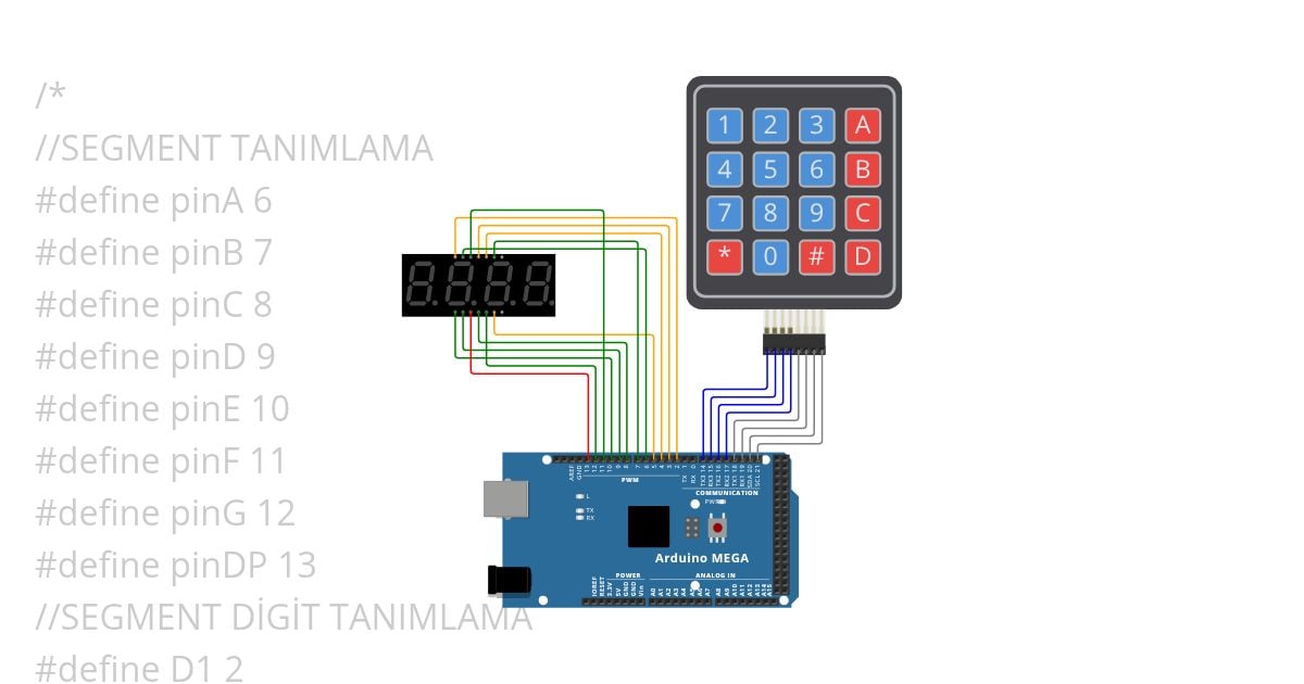 arduni keypad sayıcı simulation