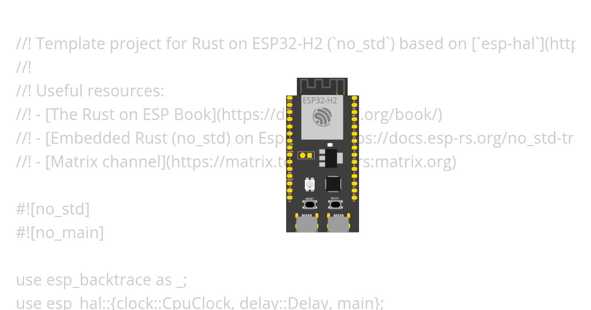 [esp32h2 | rust | no-std ] template simulation