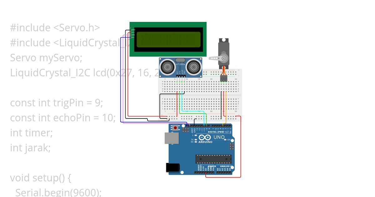 Ultrasonic Sensor simulation