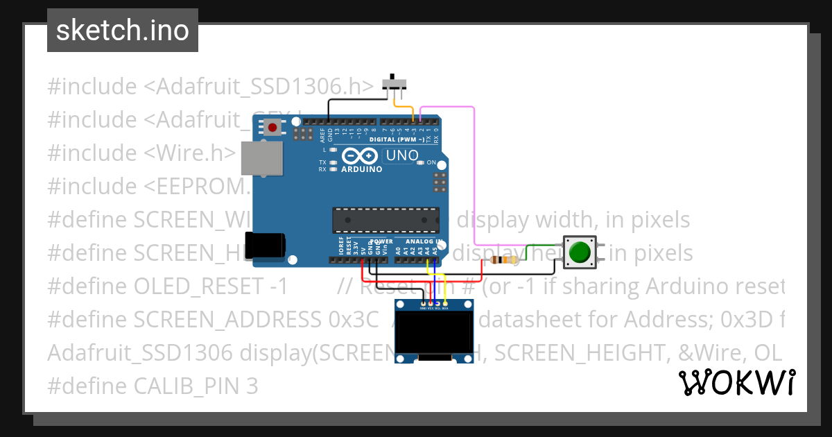 tachometer arduino Wokwi ESP32, STM32, Arduino Simulator