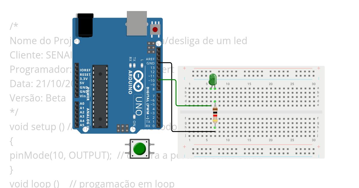 Arduino 1° projeto simulation